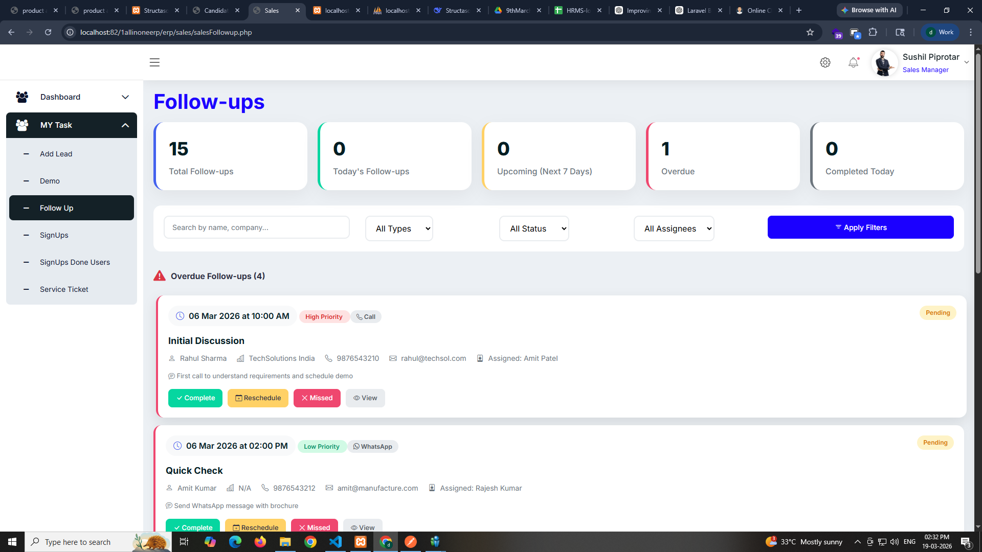 followups